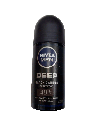 Desodorante en Roll on Deep Black NIVEA 12 x 50 mL 